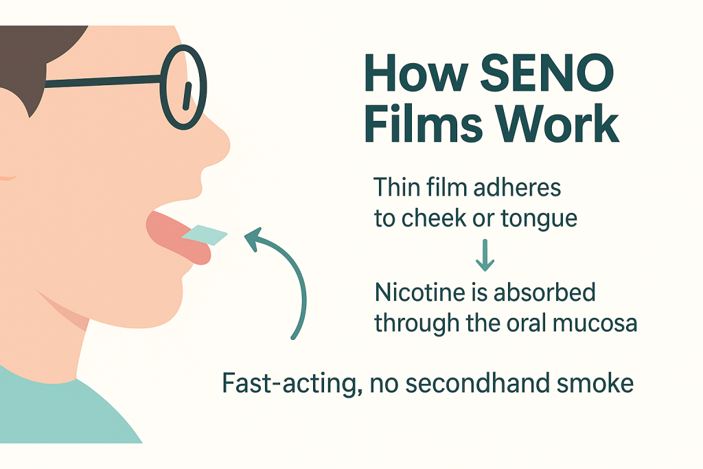 SENO Nicotine Oral Films-how seno films work
